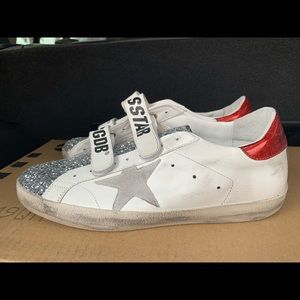 Golden Goose Old School Superstar Leather Sneakers
